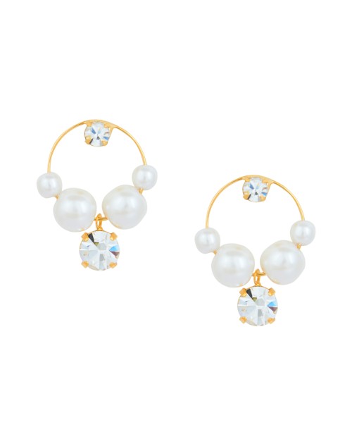 Korean Made Cubic Zirconia Stylish Dailywear Pearl Stud Earring For Women (KTWJEGS111818)